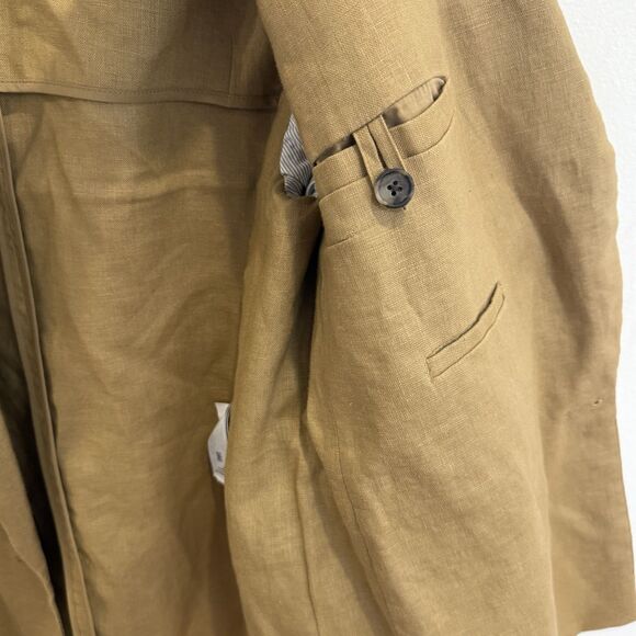 Banana Republic 100% Linen Blazer Iced Latte Size 2 - Picture 6 of 12